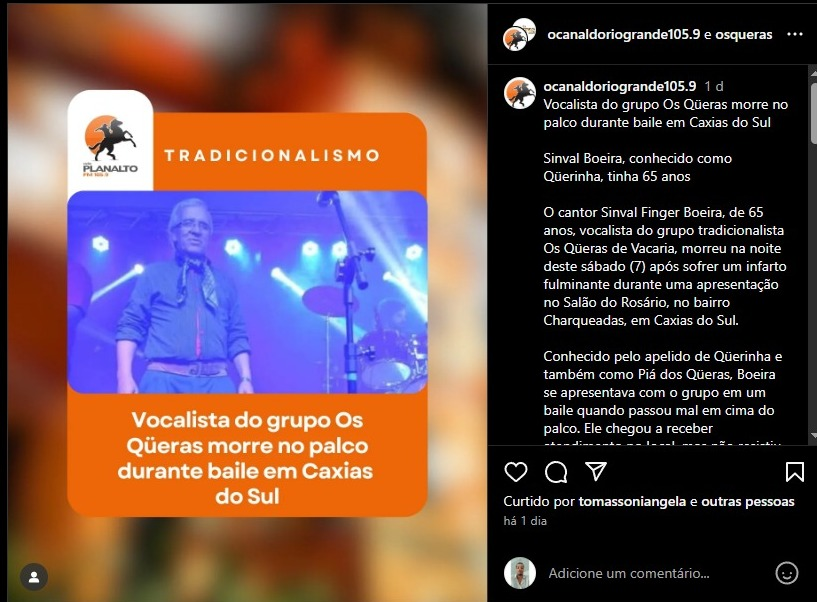 image-13 Cantor tem partida confirmada no meio de seu show no RS e causa é confirmada