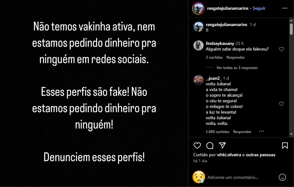 image-204 Família de Juliana Marins emite alerta após confirmação da partida da jovem