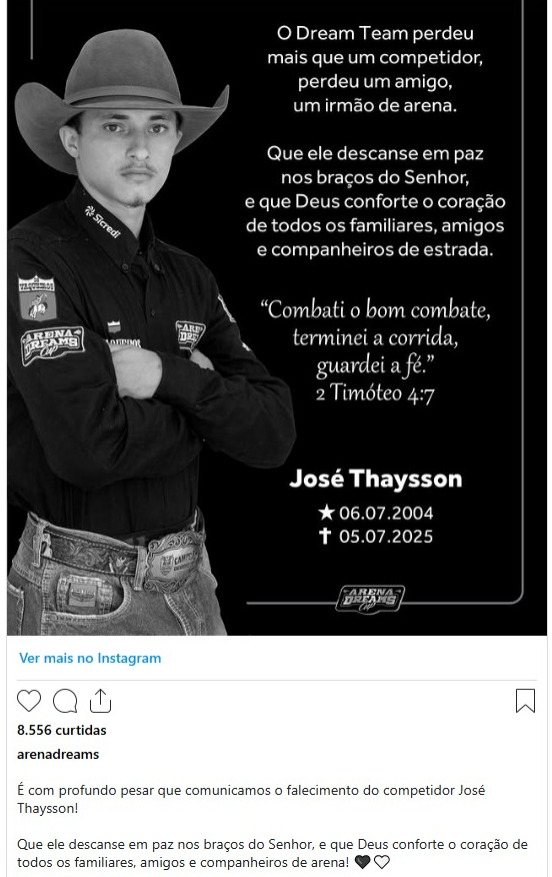 image-156 💔 [VÍDEO] Tragédia no rodeio: jovem peão morre pisoteado por touro na véspera do aniversário