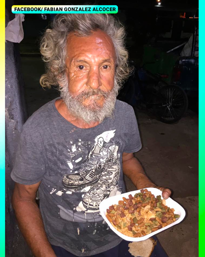 image-13-819x1024 Idoso em situação de rua chora ao receber marmita com ração de cachorro; jovem o transforma em símbolo de solidariedade no México