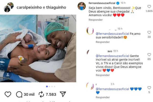 image-446 Thiaguinho e Carol Peixinho exibem Bento pela primeira vez e comentário de Fernanda Souza viraliza
